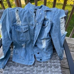 Distressed Blue Denim Jacket